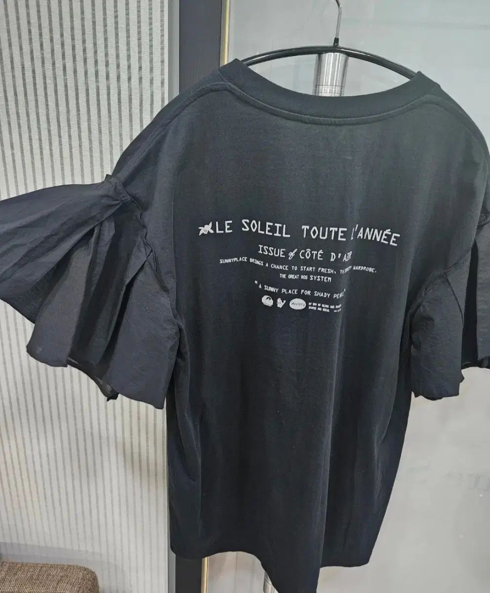 ハンサム システム プリンティング ブラック 半袖 Tシャツ