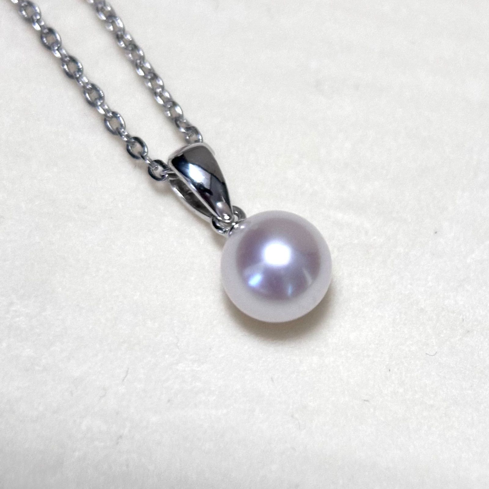 極美品✨MIKIMOTO あこや真珠 パール ネックレス 純正チェーン - メルカリ