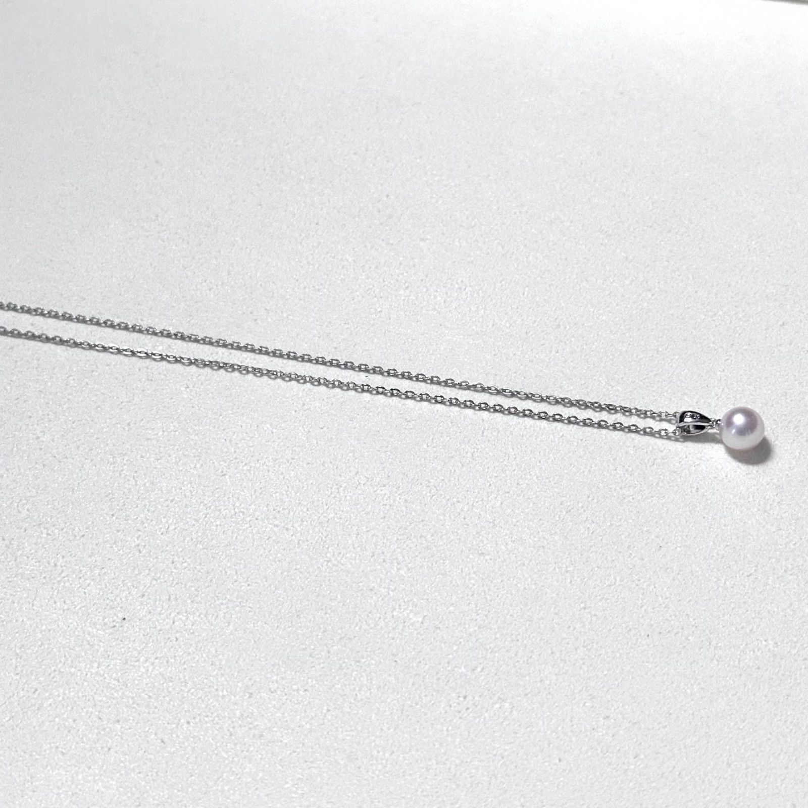 極美品✨MIKIMOTO あこや真珠 パール ネックレス 純正チェーン - メルカリ