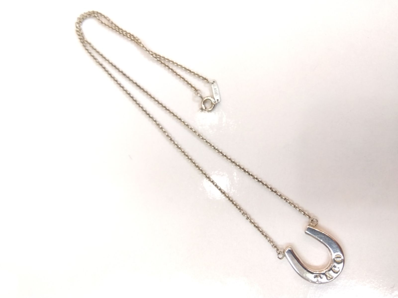 M17　ティファニー　Tiffany　925　ホースシュー　ネックレス　幸運　馬　カジュアル使い