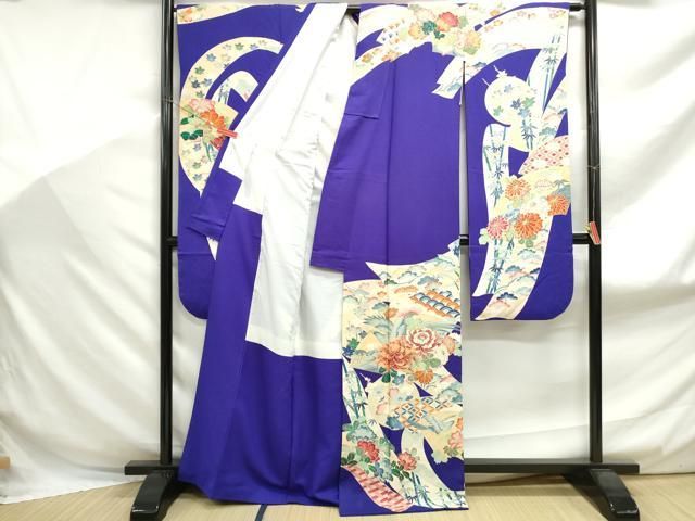 平和屋着物□豪華振袖 作家物 鬘帯花鳥文 松竹梅 金彩 正絹 逸品