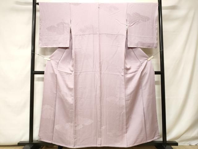 平和屋着物●上質な色無地　深川鼠色　正絹　逸品　AABF5378ph 平和屋着物▽上質な色無地 単衣 柳鼠色 正絹 逸品 CAAX2520xi : 平和屋