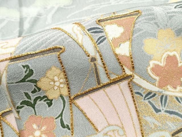 平和屋着物●訪問着　刺繍　浜松文　金彩　正絹　逸品　DABC3637az 平和屋着物○訪問着 刺繍 浜松文 金彩 正絹 逸品 DABC3637az - メルカリ