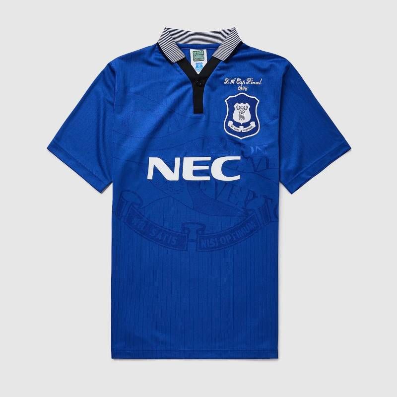 Score Draw Everton エヴァートン レトロ ユニフォーム NEC Blue Score