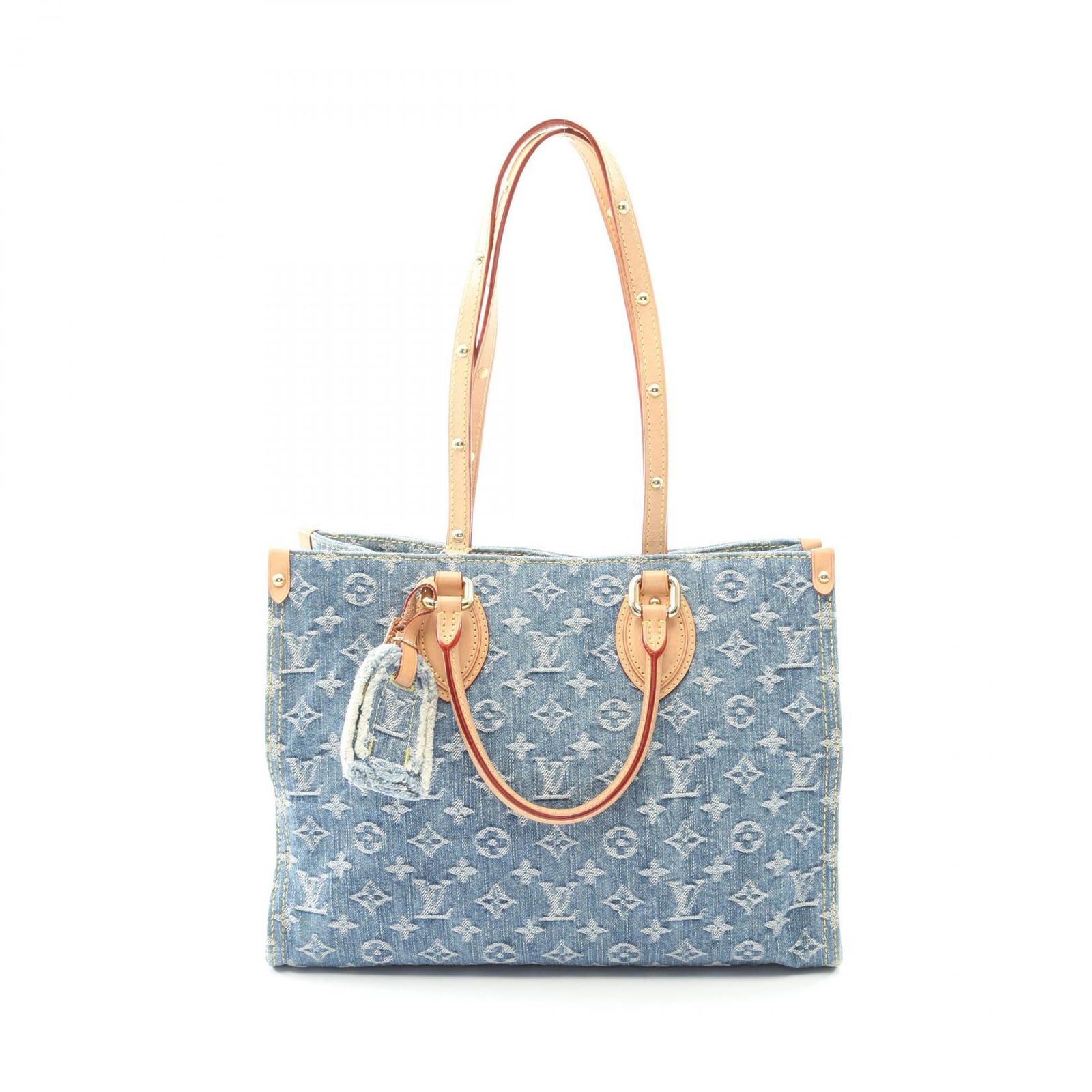LOUIS VUITTON ルイ・ヴィトン オンザゴーMM LVリミックス モノグラムデニム トートバッグ