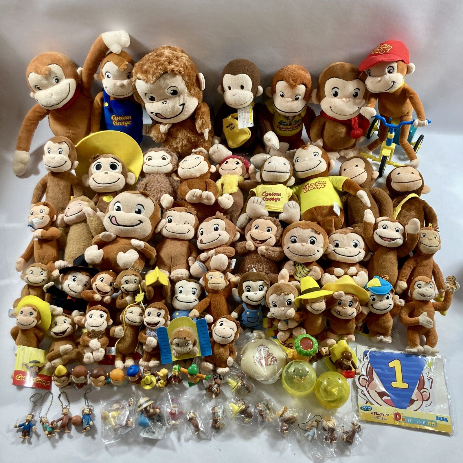 ☆ おさるのジョージ グッズ まとめ商品 ぬいぐるみ ガチャ マスコット 
