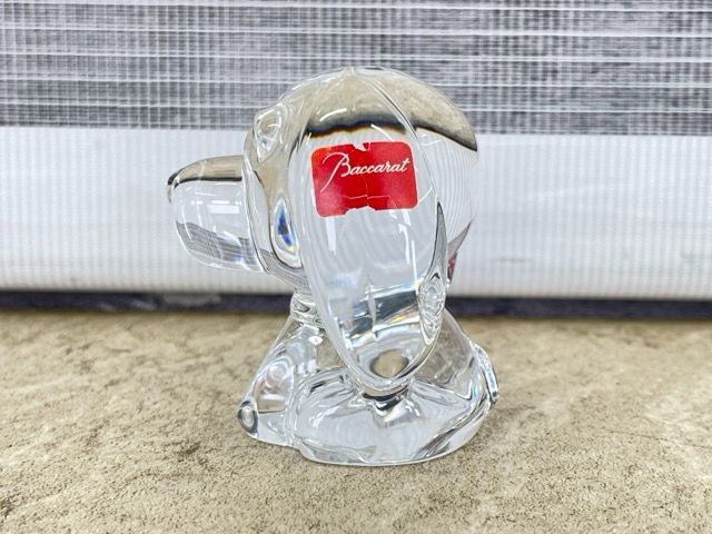 Baccarat バカラ 伊藤園「お茶犬 」箱付き BACCARAT バカラ 伊藤園コラボ お茶犬 クリスタルガラス 置物 箱付き