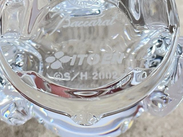 BACCARAT バカラ 伊藤園コラボ お茶犬 クリスタルガラス 置物 箱付き