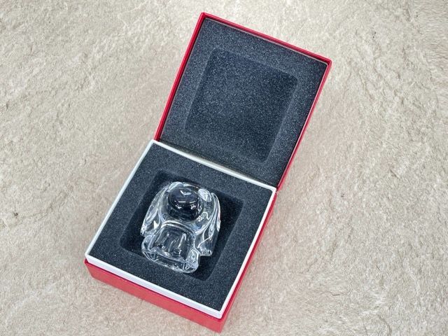 BACCARAT バカラ 伊藤園コラボ お茶犬 クリスタルガラス 置物 箱付き