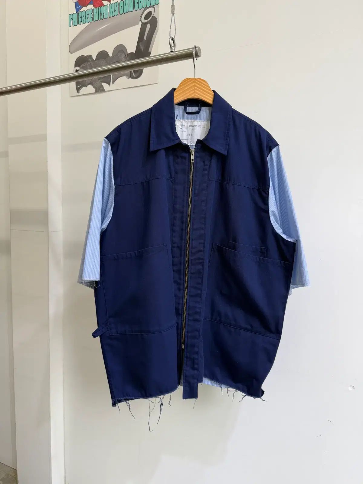 CAMIEL FORTGENS 半袖 ジップアップ シャツ ジャケット