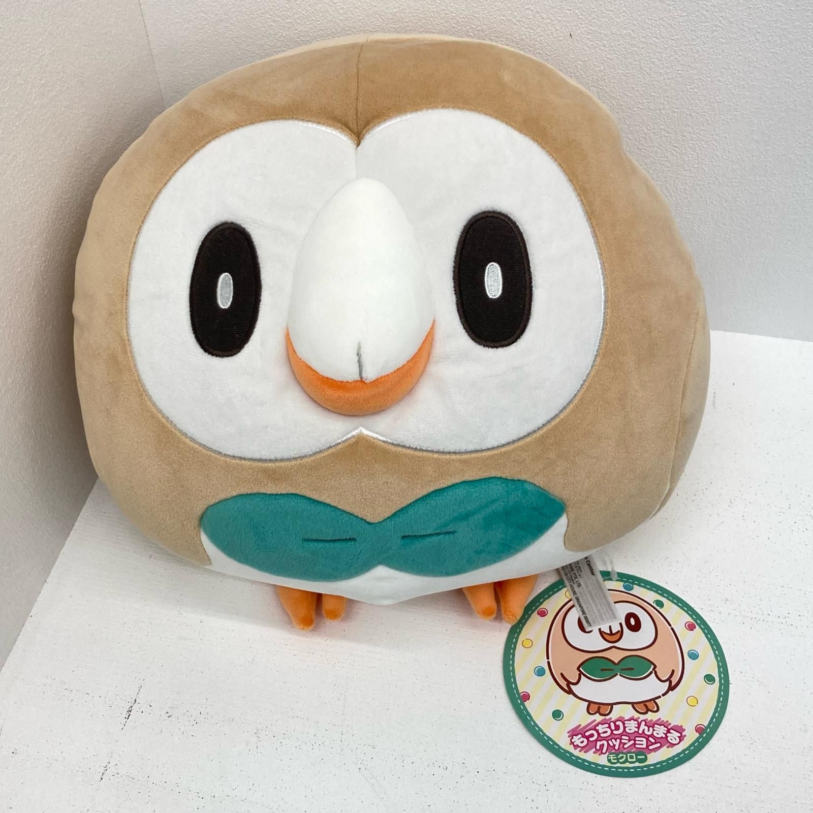 ポケモンセンター　モクローもっちりまんまるクッション Pokemon Center (ポケモンセンター) モクロー タグ付 もっちりまんまる