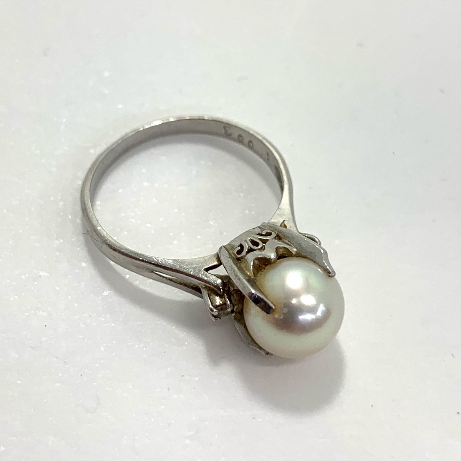 【物流センター】中古 pt900/11号 リング・指輪【129】