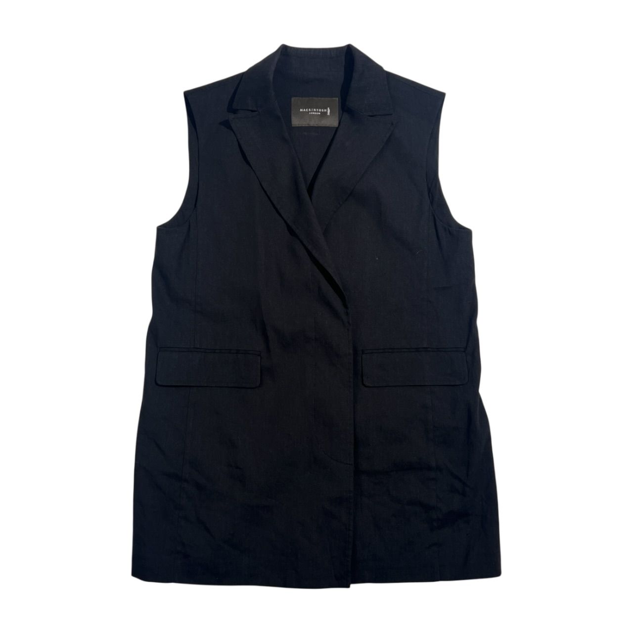 リネン混 MACKINTOSH LONDON マッキントッシュロンドン ロングジレ