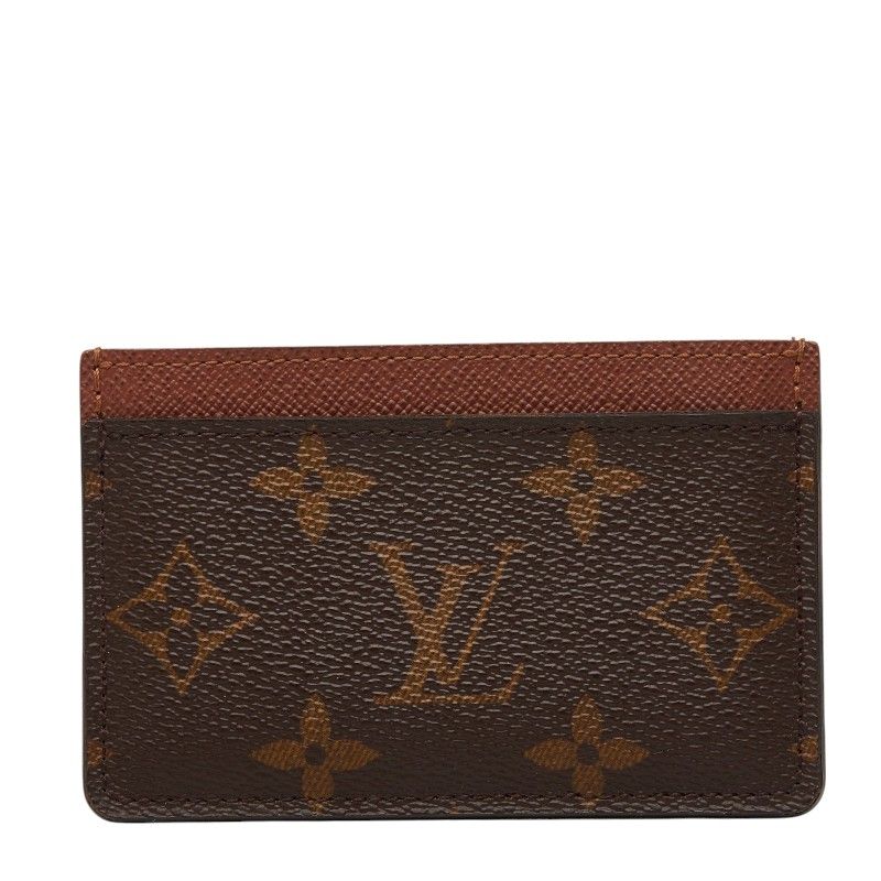 ルイ ヴィトン モノグラム ポルト カルト サーンプル カードケース M61733 ブラウン PVC レザー レディース LOUIS VUITTON【228-70350】