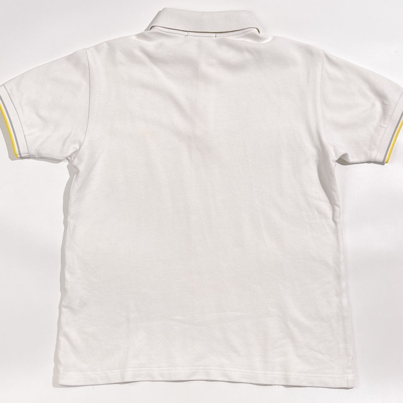 FRED PERRY フレッドペリー ライン デザイン 鹿の子 半袖 ポロシャツ S