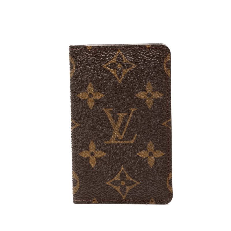 ルイ ヴィトン モノグラム ポシェット カルト ヴィジット カードケース M56362 ブラウン PVC レザー レディース LOUIS VUITTON【1-0267434】