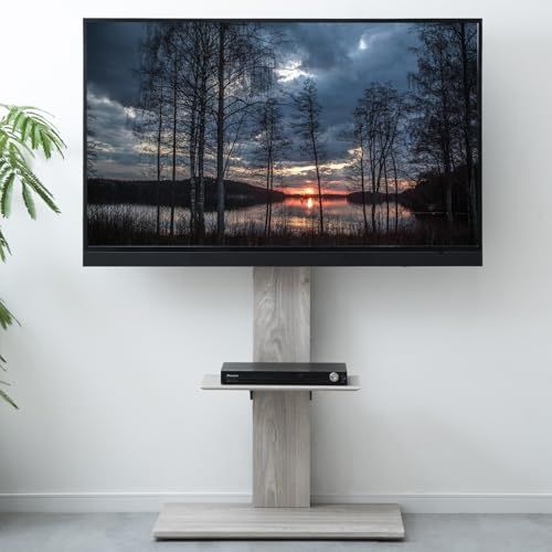 ☆新品☆タンスのゲン テレビスタンド リニューアル 震度7試験クリア 耐震 32?77インチ対応 壁寄せ スタンド ハイタイプ 高さ調節 棚板セット ワイヤー付 テレビ台 45400134(100679) 4eede555