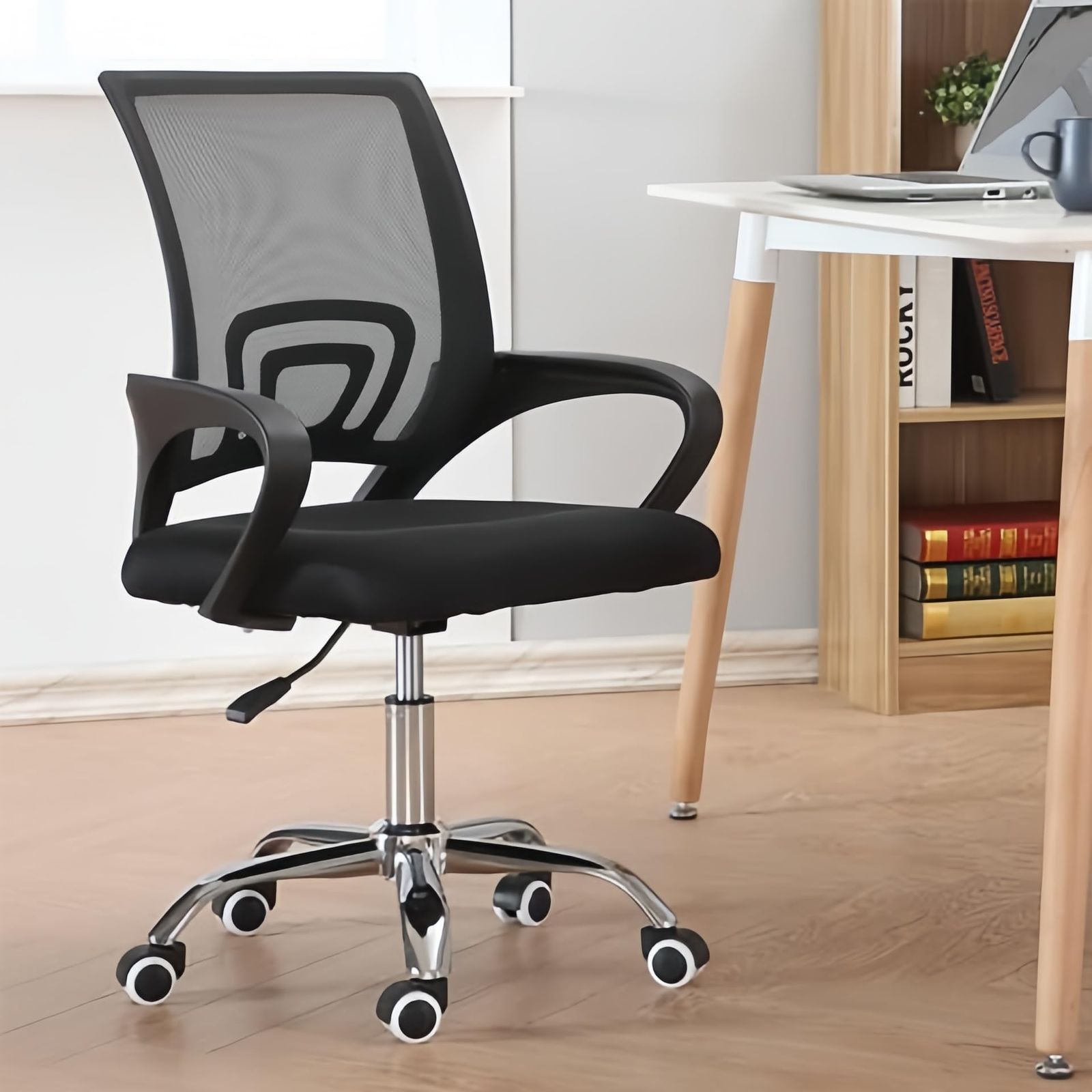 ☆新品☆オフィスチェア 椅子 人間工学チェア デスクチェア メッシュ 座面の高さや背もたれ調節可能 チェアー デスクワークサポート 腰や背中の負担を軽減 リクライニング コンパクト f3deb74e