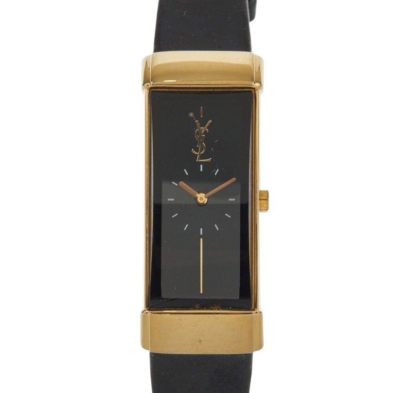 サンローラン YSLロゴ 腕時計 5421-H0551Y レザー メッキ GP レディース SAINT LAURENT【1-0270555】