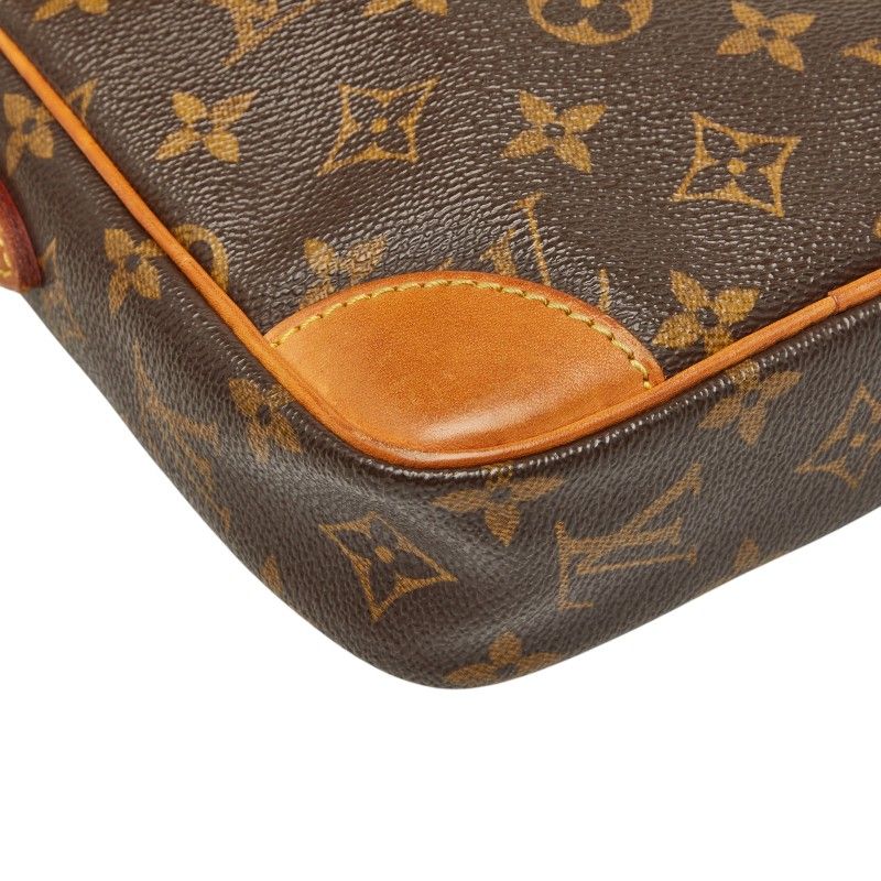 極 美品 LOUIS VUITTON ルイヴィトン ヴィンテージ ダヌーブ モノグラム レザー 本革 ショルダーバッグ ポシェット ブラウン 16574 極 美品 LOUIS VUITTON ルイヴィトン ヴィンテージ ダヌーブ