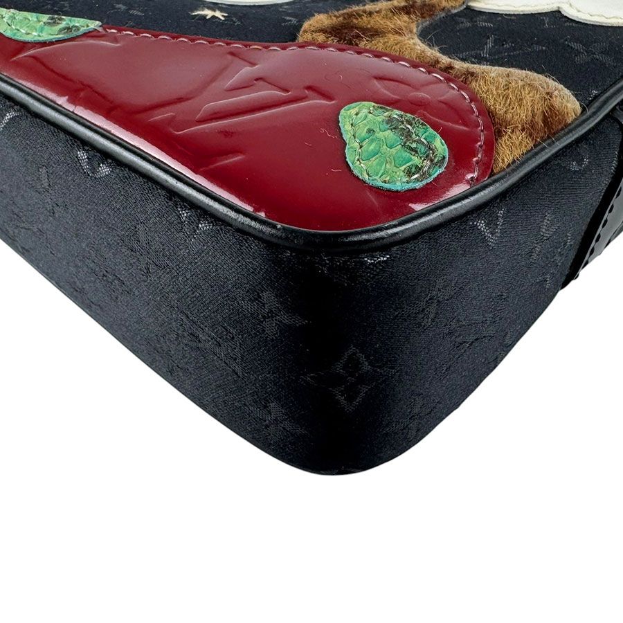 中古 ルイ ヴィトン LOUIS VUITTON M92275 TH0062 レディース ショルダーバッグ モノグラムサテン ノワール サテン ルイ ヴィトン モノグラムサテン ポシェット コントドゥフェ ノワール