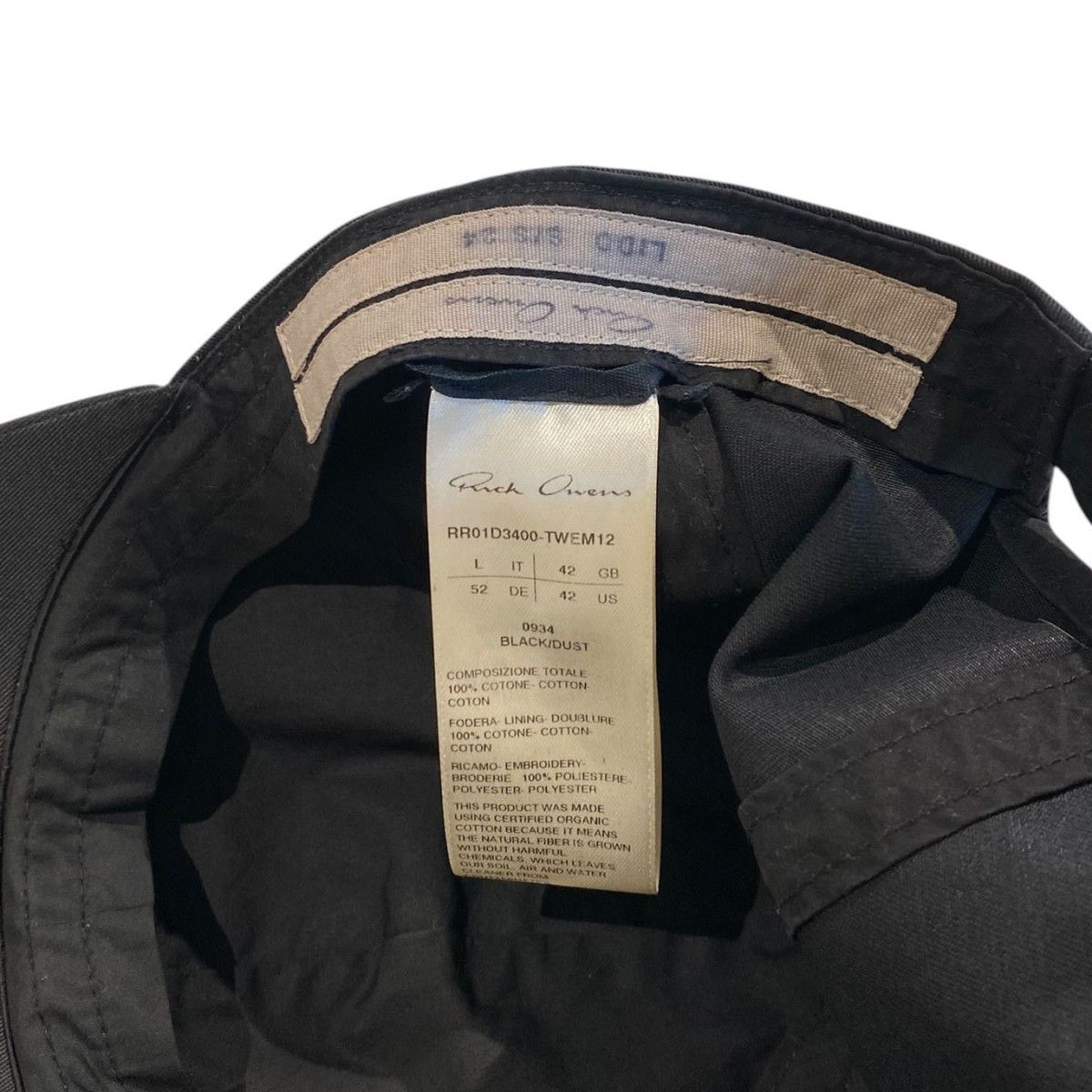 RICK OWENS 24SS LIDO／OWENSCORP BASEBALL CAPベースボールキャップ
