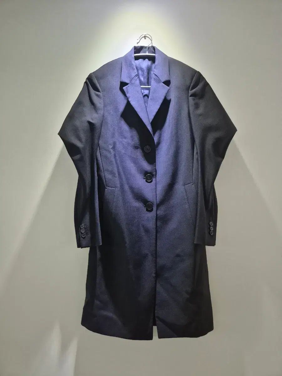 ジルサンダー JIL SANDER ブラック ロングブレーザー ジャケット トレンチ コート 5566ml