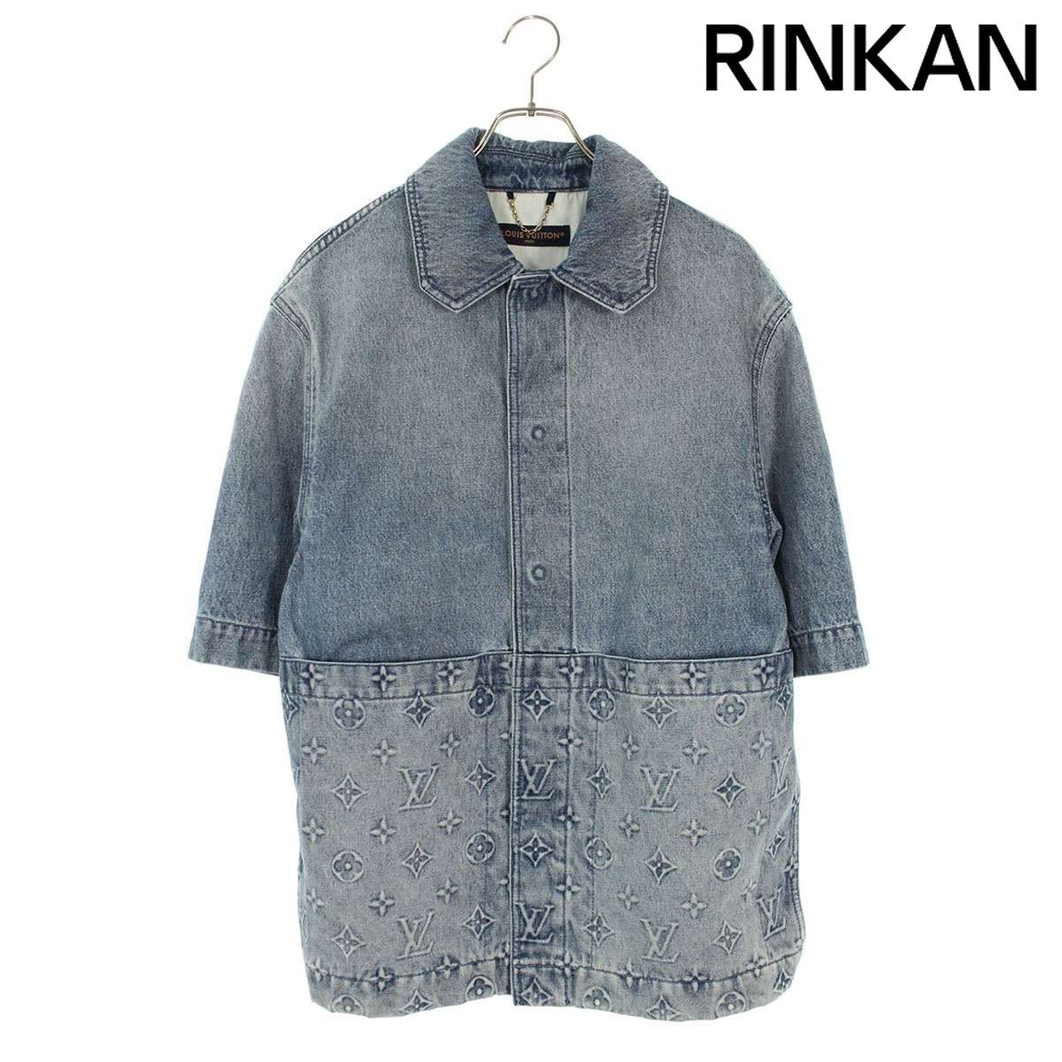 ルイヴィトン 23AW RM232Q Y38 HOS46W モノグラム切替デニム半袖シャツ メンズ XS 93,720円