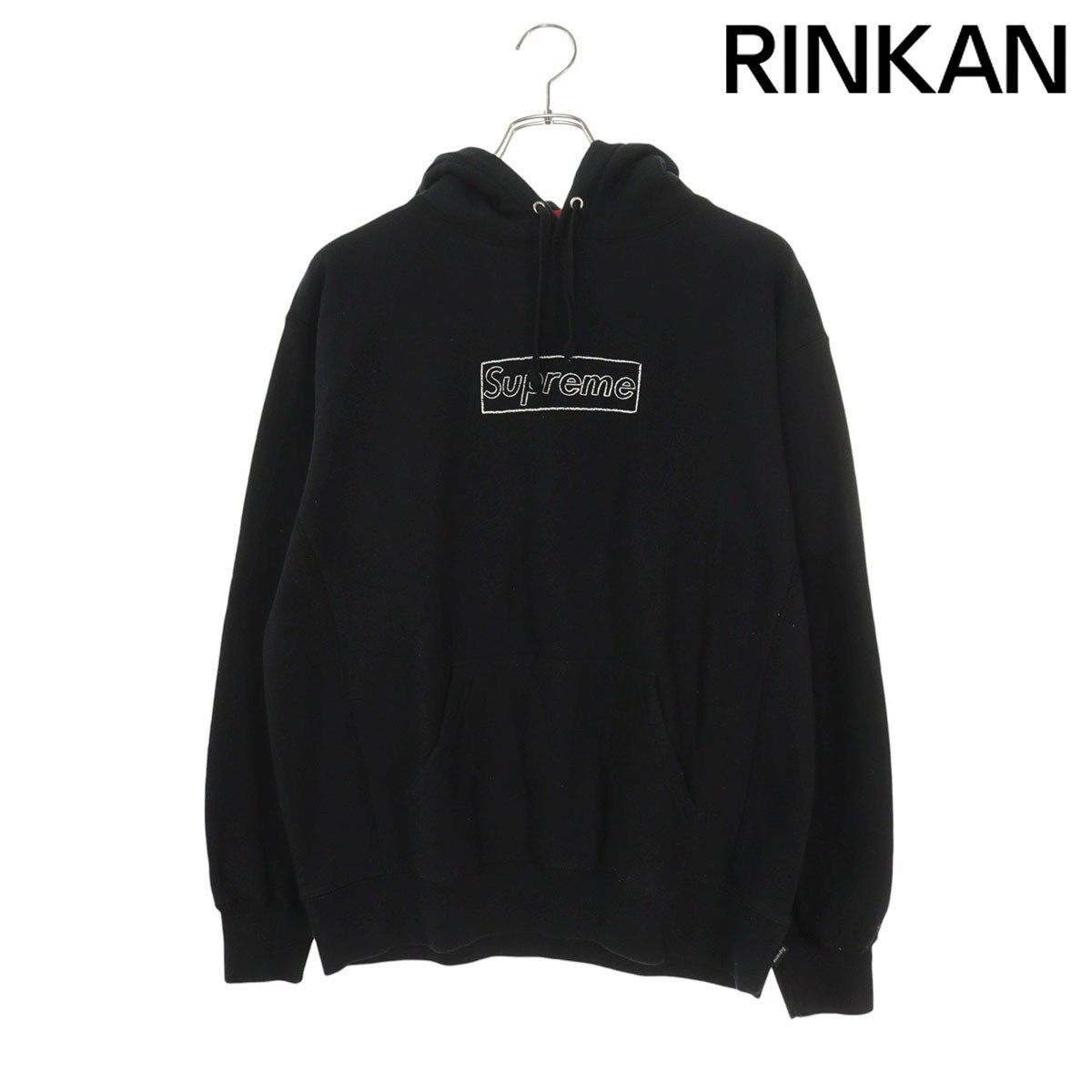 シュプリーム ×カウズ KAWS　 21SS Chalk Box Logo Hooded Sweatshirt チョークボックスパーカー メンズ S