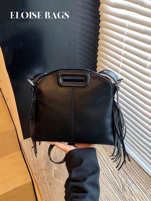 バッグ レディース ショルダーバッグ 小柄でシックなタッセルハンドバッグ、女性用の新しい多用途トートバッグ、カジュアルな通勤用ショルダー/クロスボディバッグ
