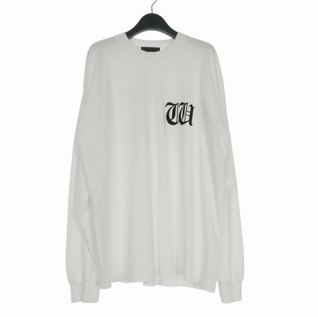 ウィークエンドギャング WEEKEND GANG ロゴプリント ロングスリーブTシャツ カットソー 長袖 XL ホワイト 白