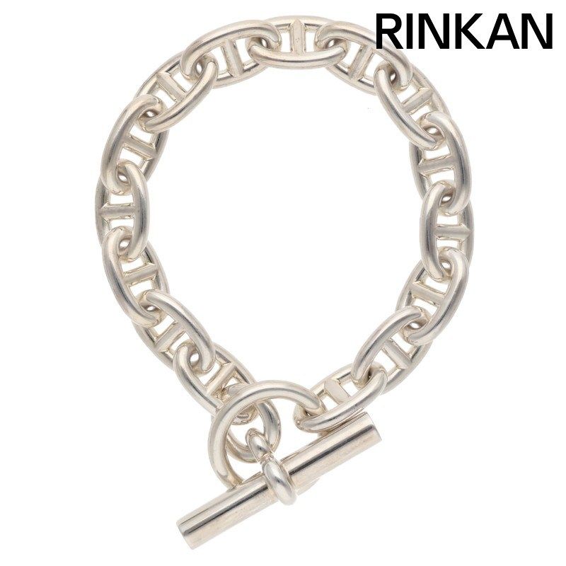 エルメス Chaine d'Ancre MM シェーヌダンクルMMシルバーブレスレット メンズ 15LINK