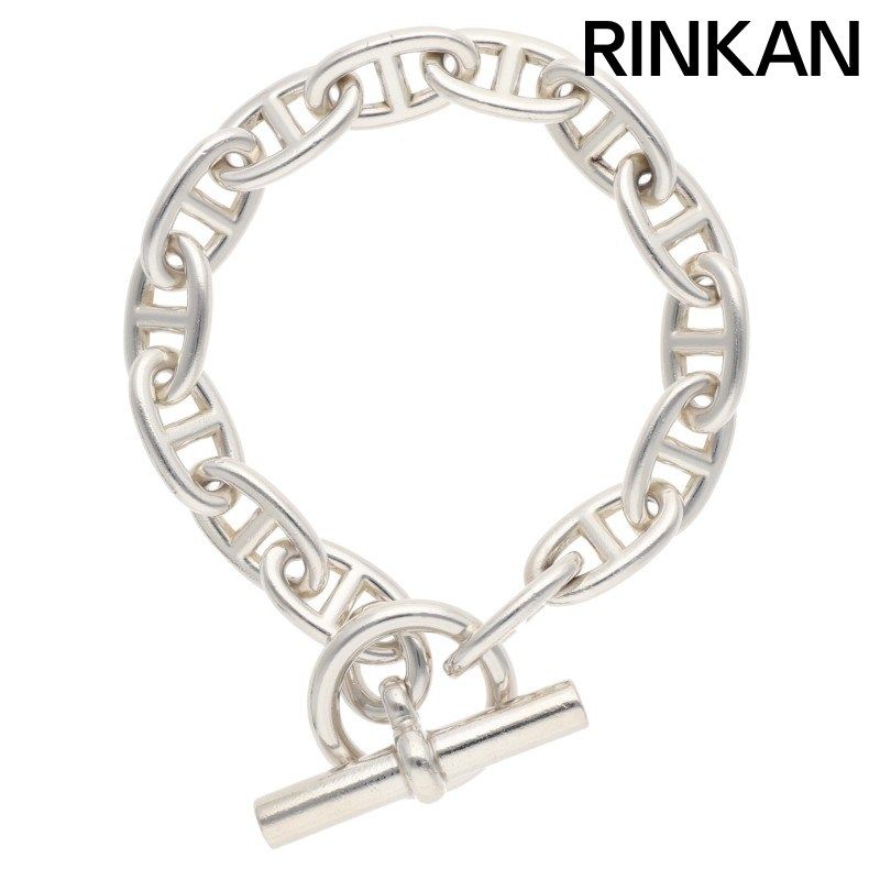 エルメス Chaine d'Ancre GM シェーヌダンクルGMシルバーブレスレット メンズ 14LINK