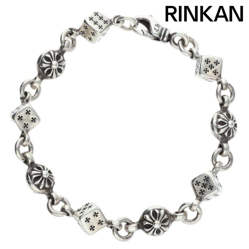 クロムハーツ DICE NO1 CRSBL/ダイスクロスボール シルバーブレスレット メンズ 9LINK 405,855円