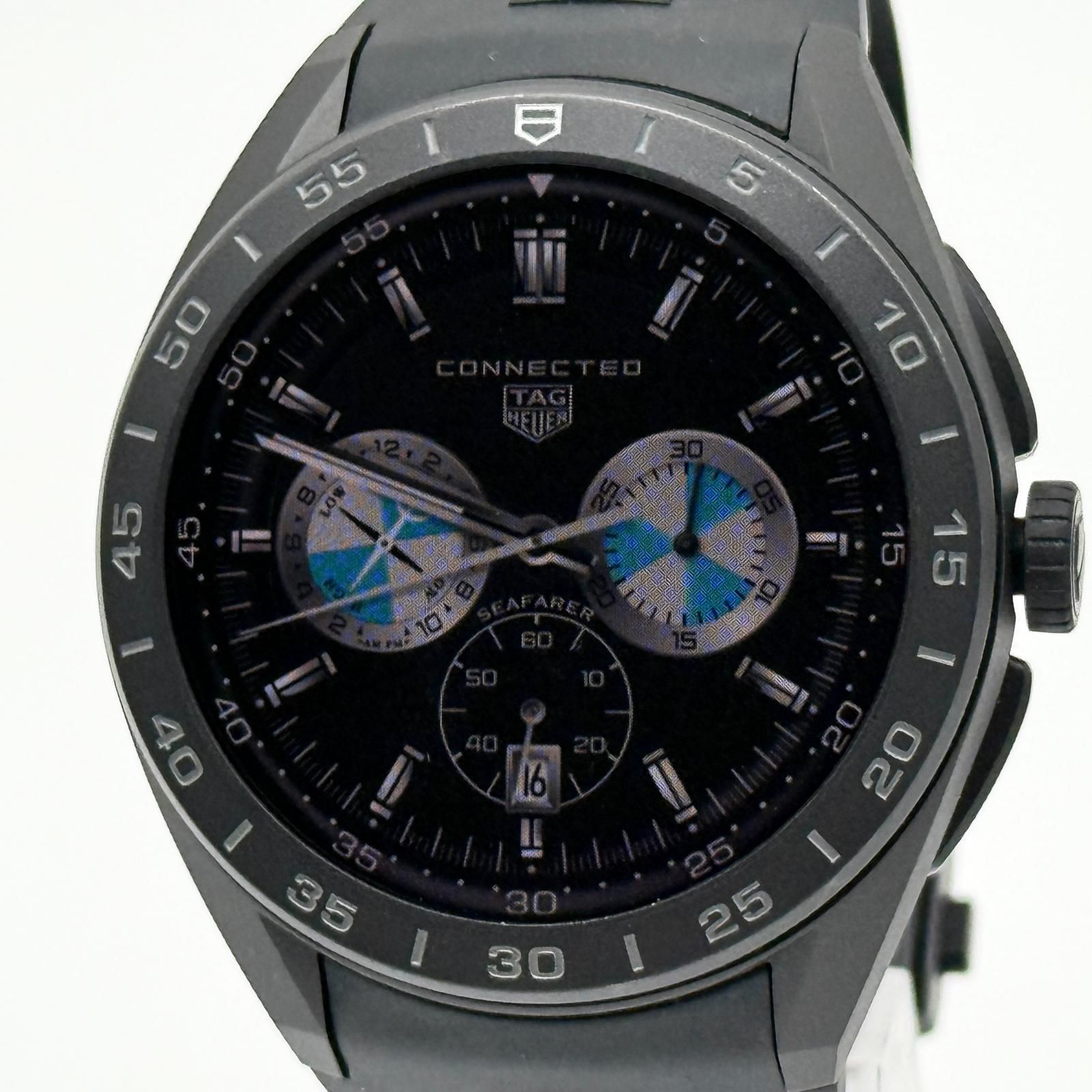 TAG HEUER タグホイヤー ブラックDLCコーティング コネクテッドキャリーバー E5 デジタル文字盤 SBT8A80.BT6293 メンズ 腕時計 稼働品
