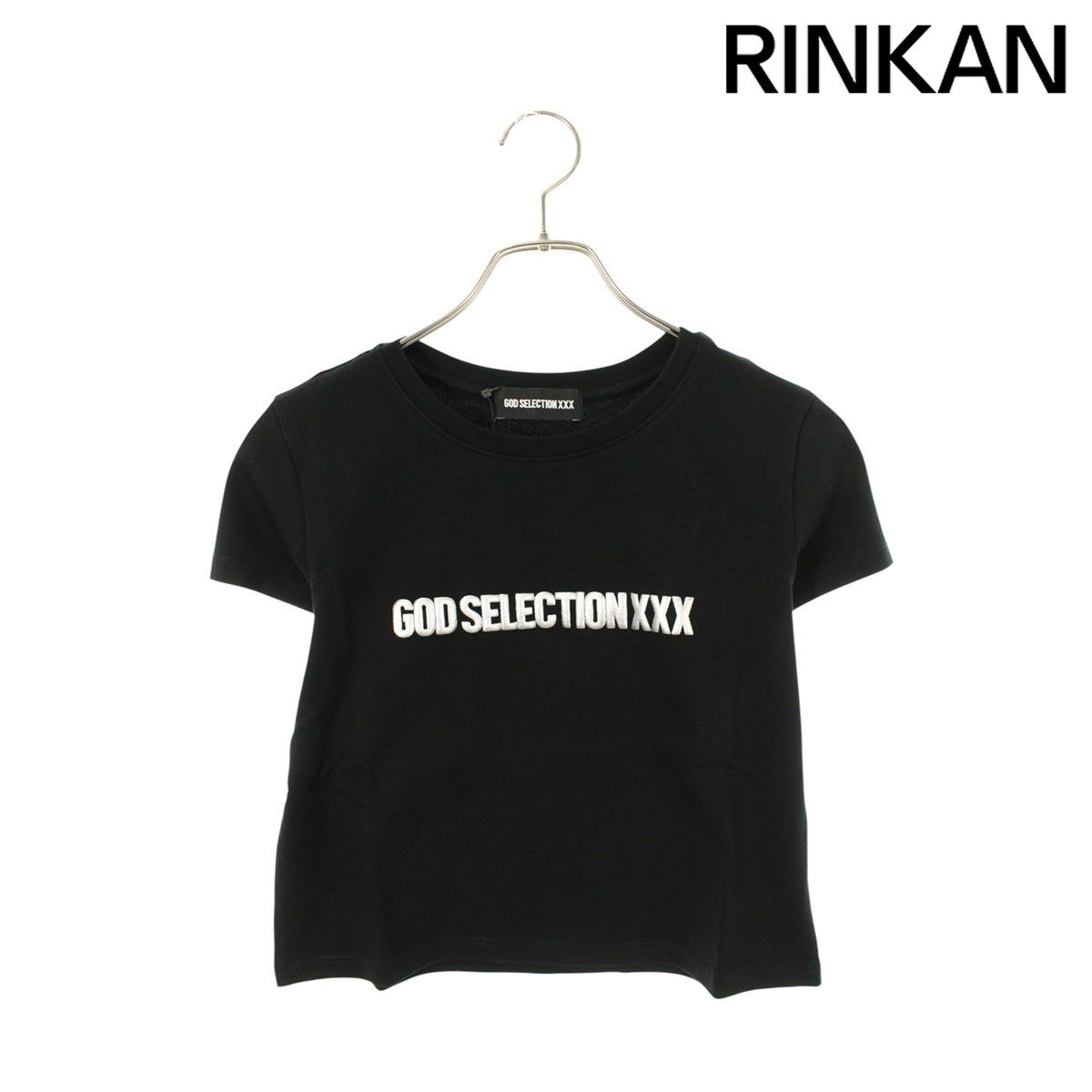 ゴッドセレクショントリプルエックス  GXL-S25-CS-05 バイカラーロゴプリントTシャツ レディース FREE ゴッドセレクショントリプルエックス GXL-S25-CS-05 バイカラーロゴ