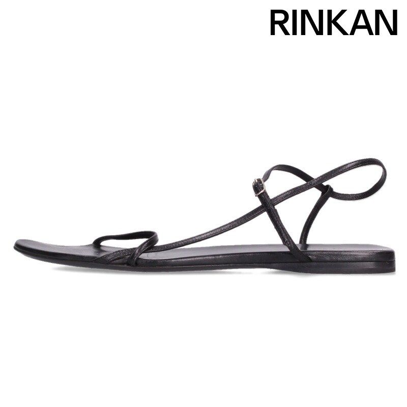 ザロウ BARE SANDAL FLAT レザーフラットサンダル レディース 38