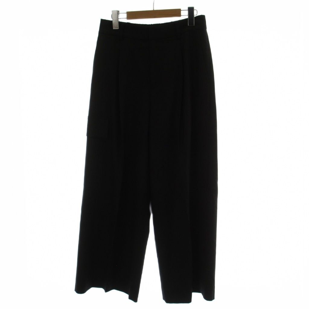 アドーア ADORE 24AW ライトフラノストレッチパンツ カーゴパンツ 38 黒 長ズボン 無地 フルレングス 531-4230112 /GG 7,920円