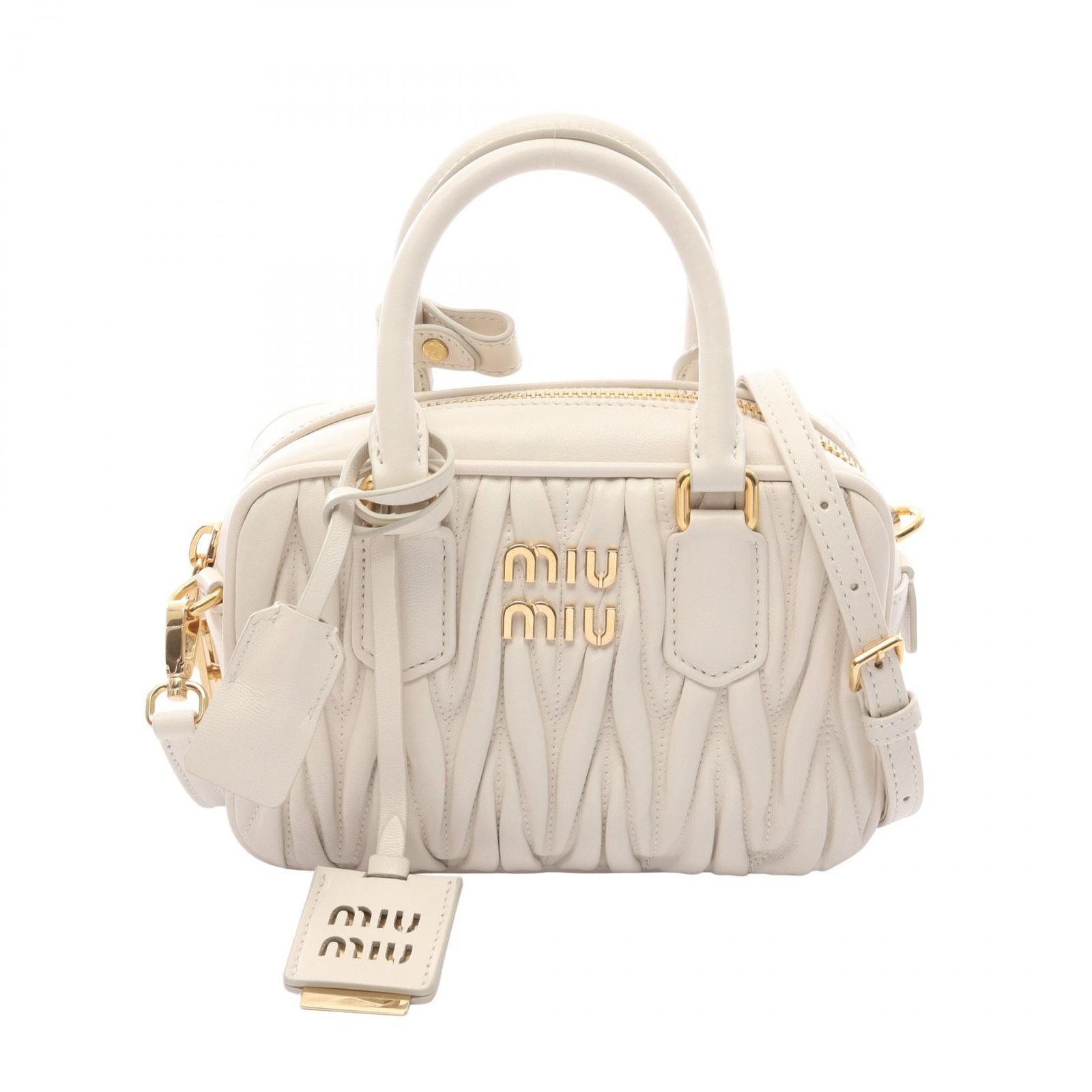 Miu Miu ミュウ ミュウ VIT.DAINO SOFT 2WAY ハンドバッグ