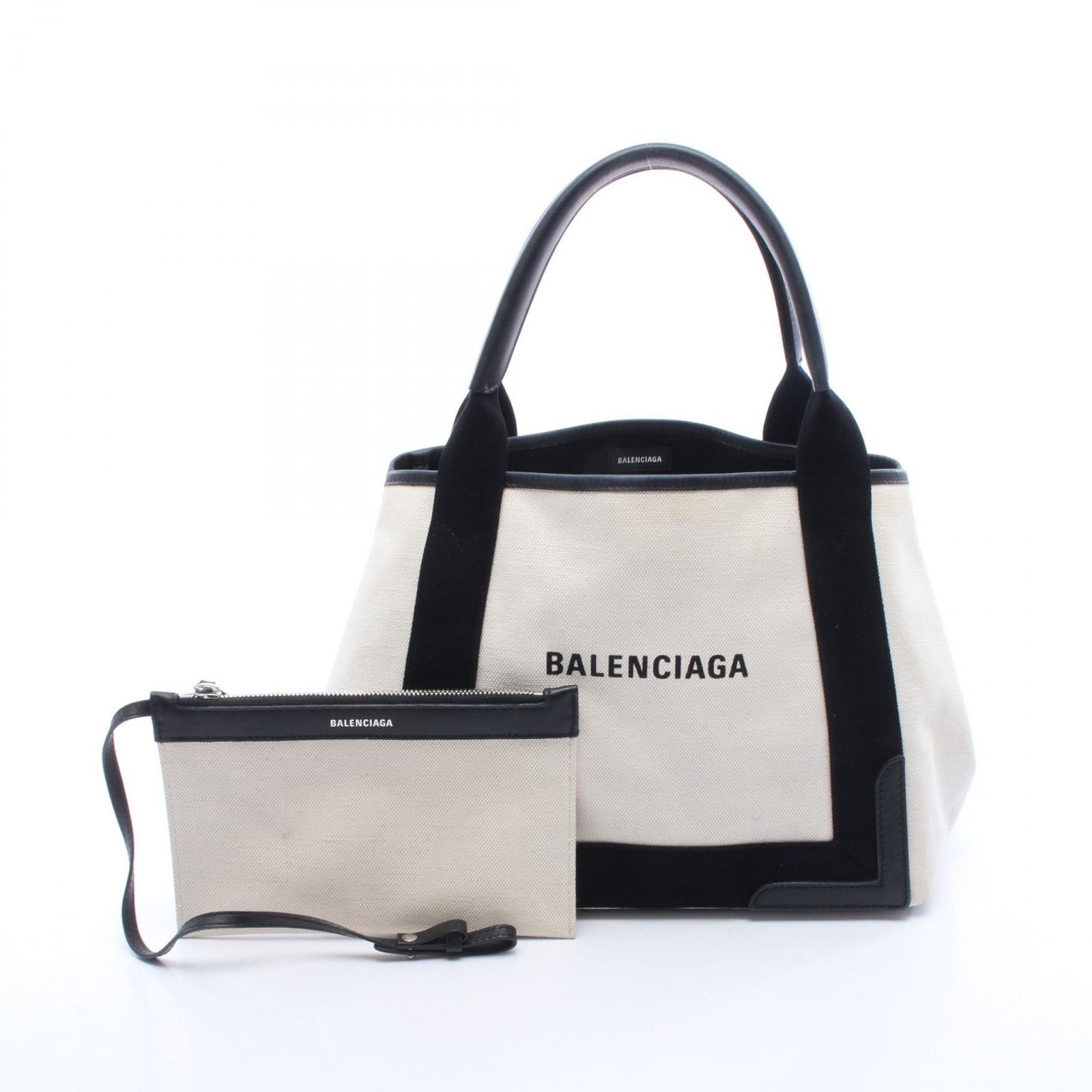 BALENCIAGA バレンシアガ NAVY CABAS S ネイビーカバ トートバッグ