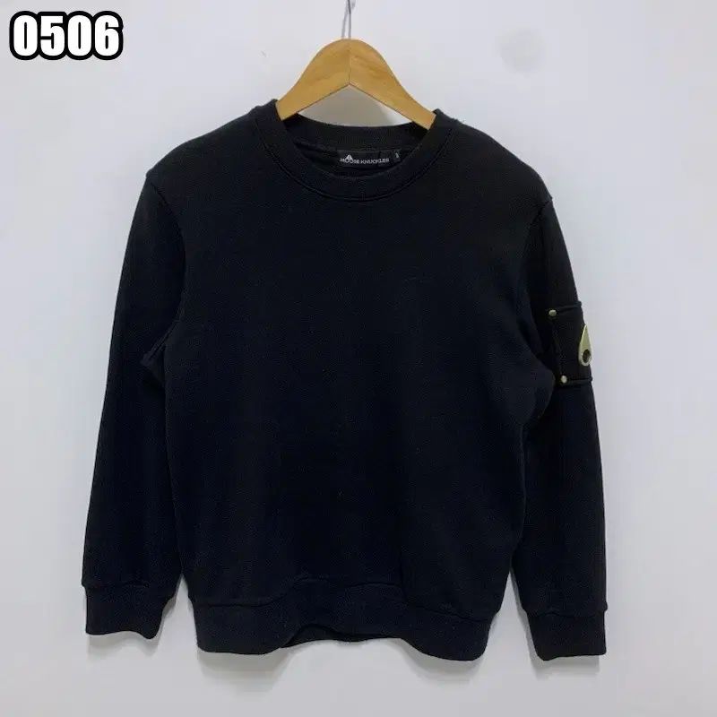 S MOOSE KNUCKLES ロゴ スウェット シャツ ブラック マン