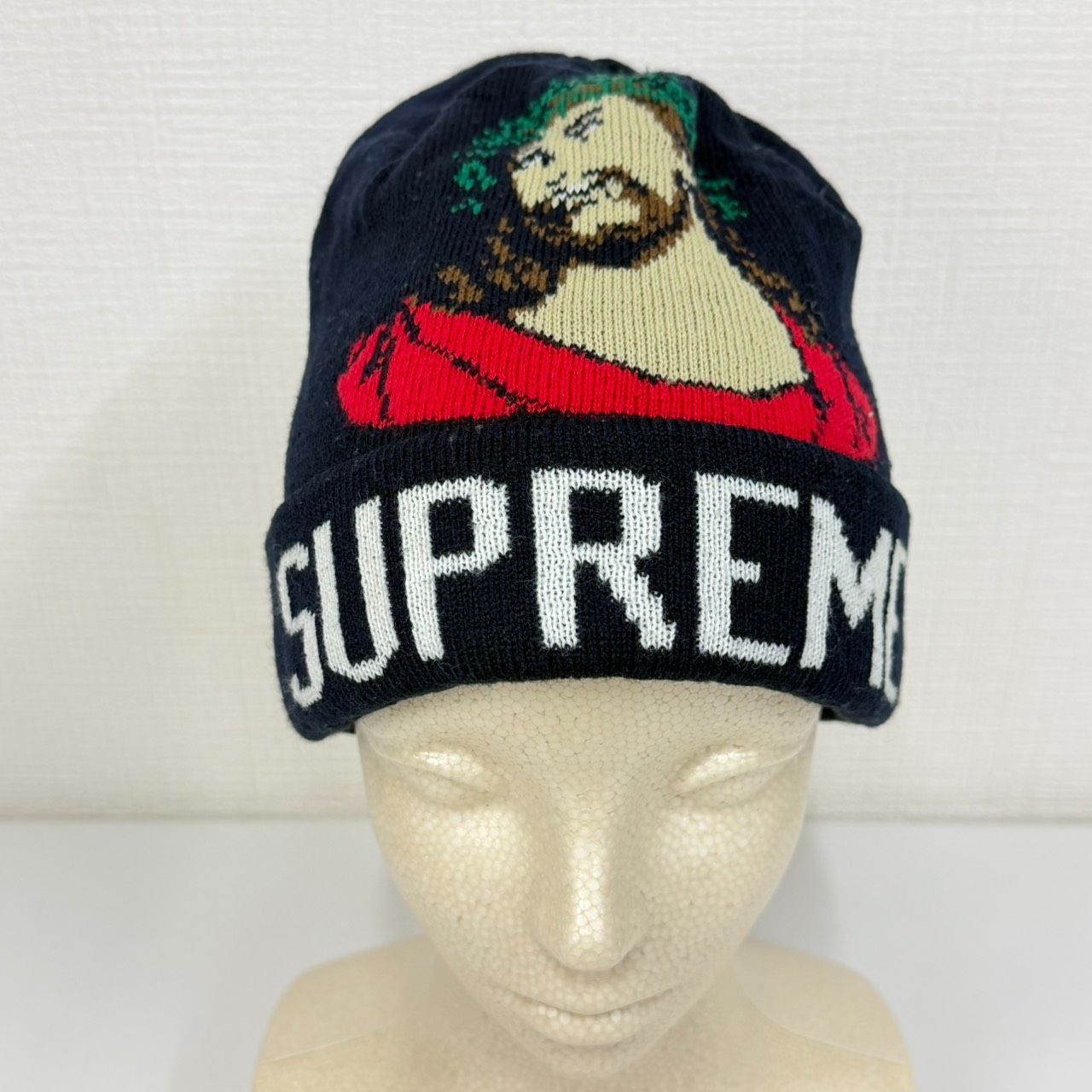 WB270 Supreme シュプリーム イエス・キリスト ニット帽 ビーニー INRI Beanie 2013AW ネイビー メンズ 帽子