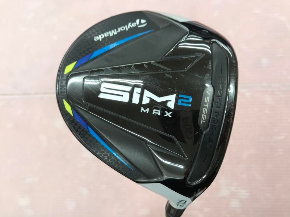 テーラーメイド　SIM2 MAX　15度　TENSEI BLUE TM50(SIM2)　Sフレックス　フェアウェイウッド　中古【最短即日発送】