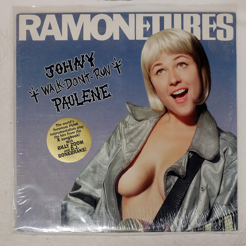 US盤 RAMONETURES/JOHNY WALK DON'T RUN PAULENE/BLOOD RED VINYL & DISCS BRLP12015 LP