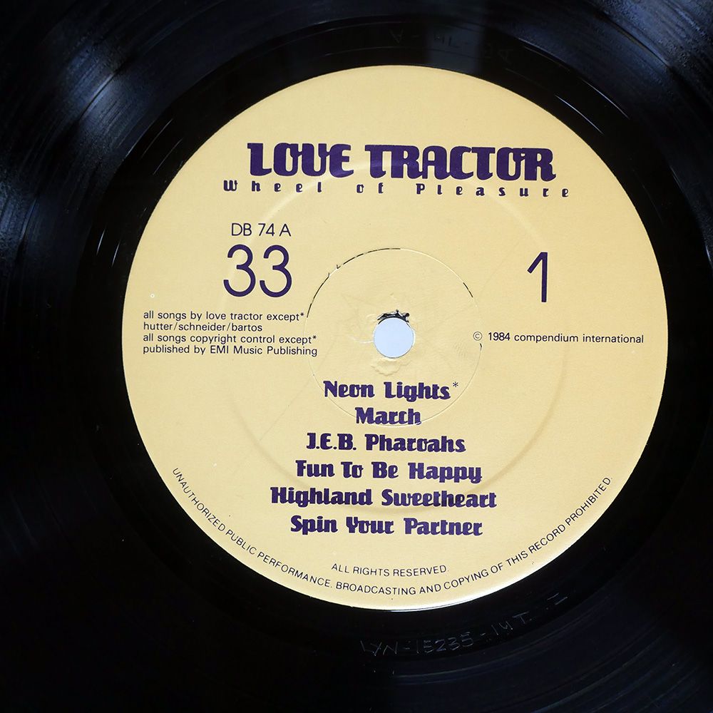 UK盤 LOVE TRACTOR/WHEEL OF PLEASURE/DB RECS DB74 LP - メルカリ