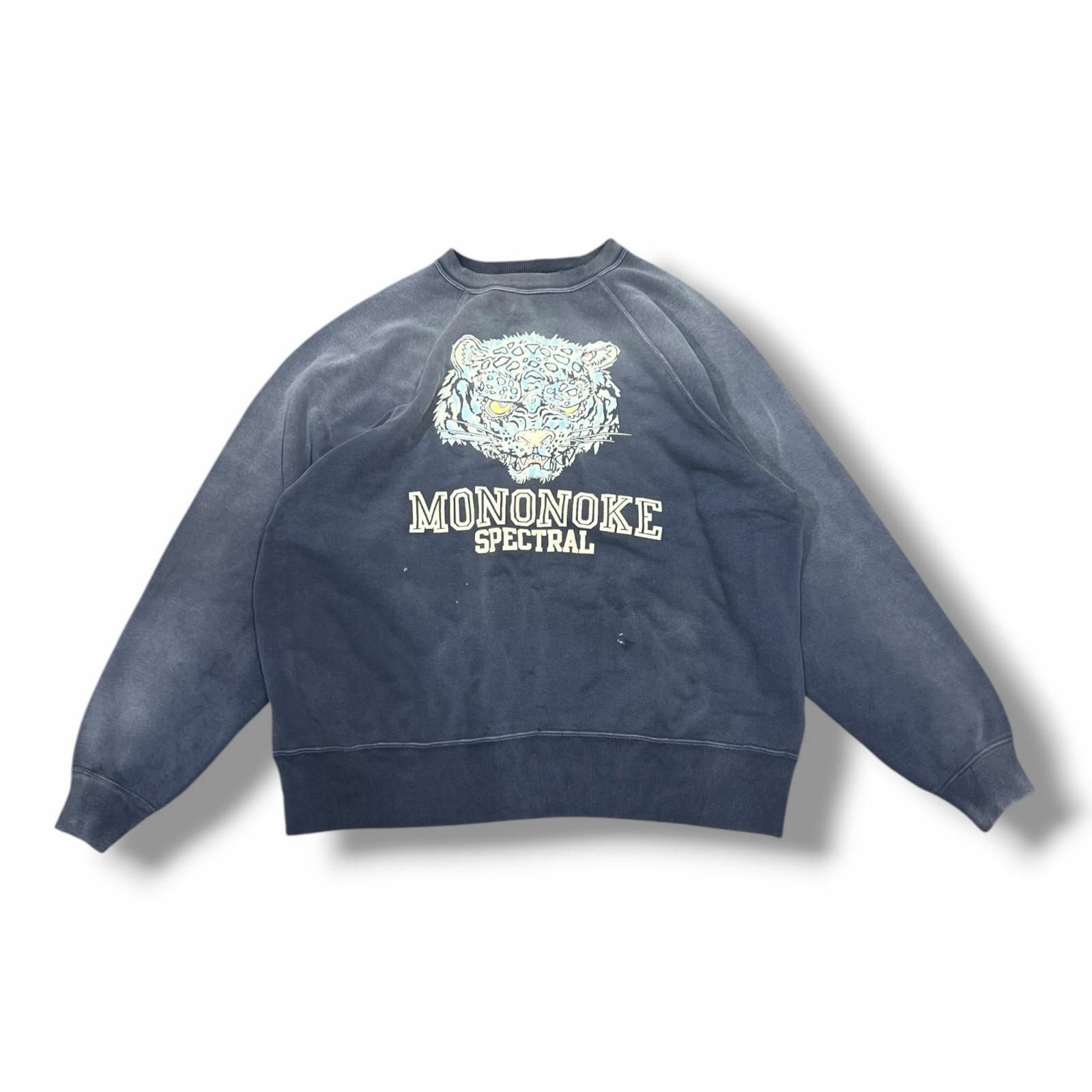 参考上代132000円 未使用 mononoke・made 26SS CREW NECK SWEAT/虎 クルーネックスウェット トレーナー モノノケメード MT-MK8-0000-014 ネイビー M （15391M）