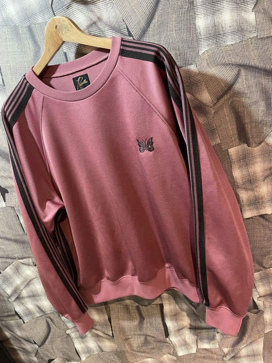 福岡出品 NEEDLES Track Crew Neck Shirt ニードルズ トラッククルー 