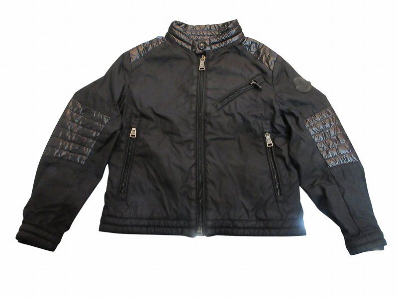 モンクレール MONCLER ブルゾン 上着 キッズ 男の子 ブラック 4A ナイロン