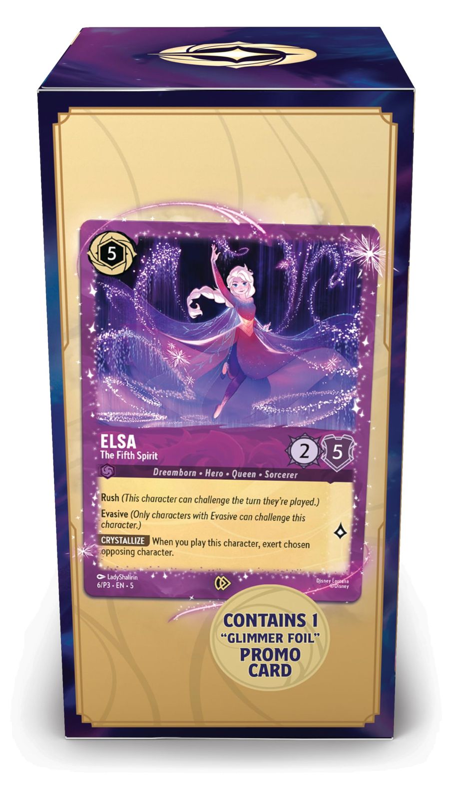 Ravensburger ディズニー ロルカナ TCG:エルサギフトボックス – ブースターパック5個、フィフススピリットプロモーションカード&収納ボックス252枚入り|トレーディングカードゲーム&ディズニーコレクタブル|対象年齢8歳以上。