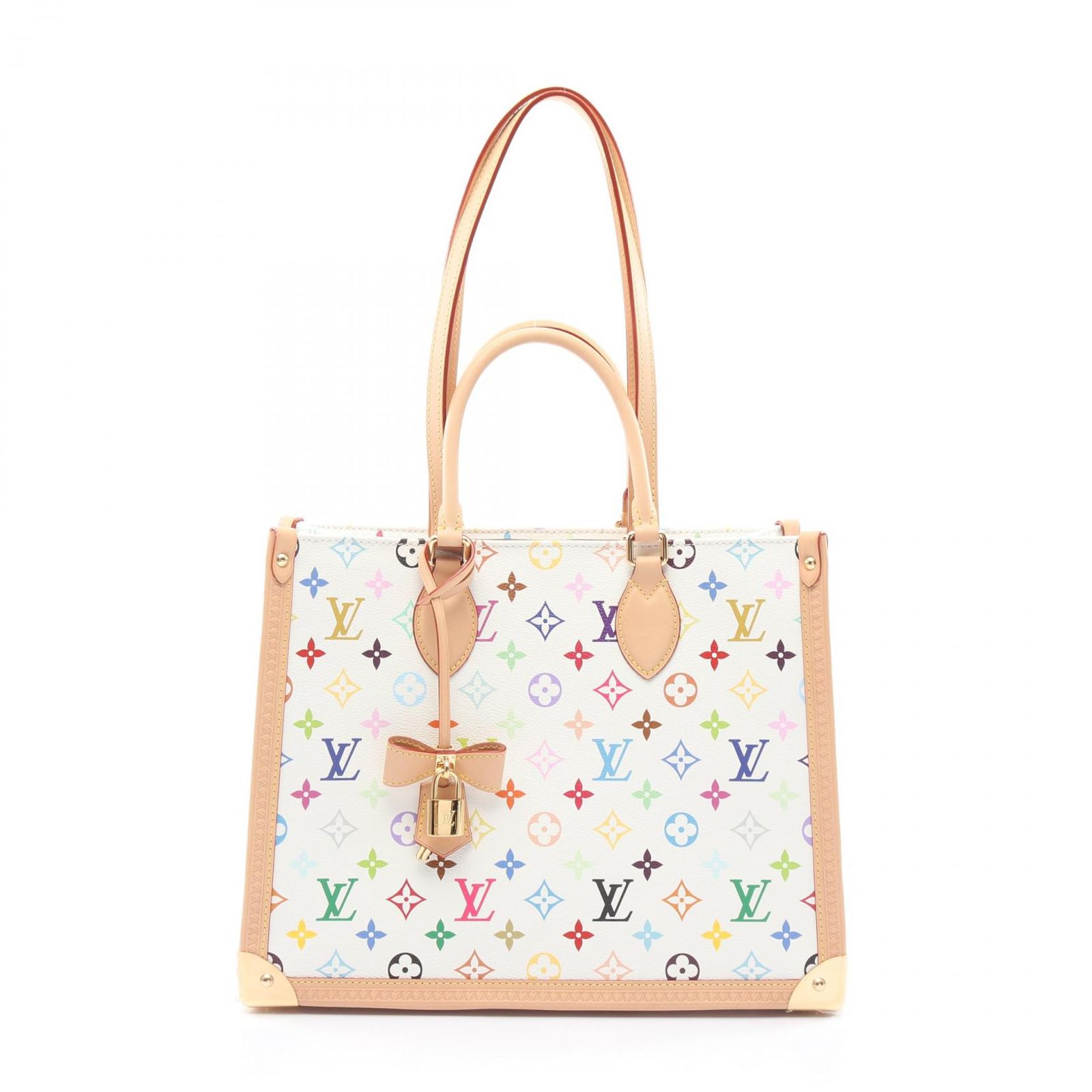 LOUIS VUITTON ルイ・ヴィトン LOUIS VUITTON × 村上隆 オンザゴー トランクMM トートバッグ